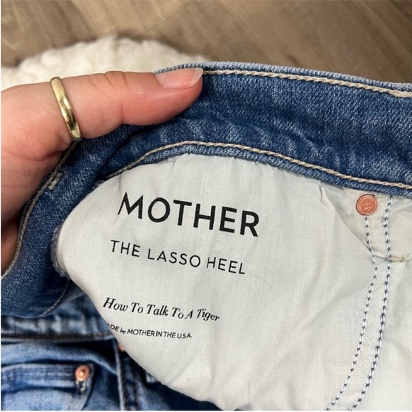 NEW Mother Superior The Lasso heel wide leg jeans - Picture 10 of 13